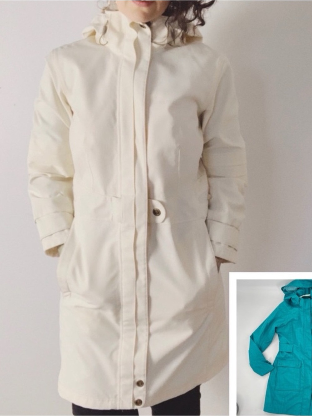 MERRELL Opti-Shell Urbaine Rain Jacket Teal Grean Blue